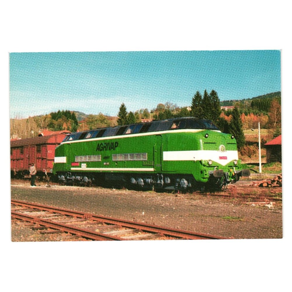AGRIVAP CC65005 Vintage Train Postcard Livradois Forez Nov1989 Photo M Peytavy